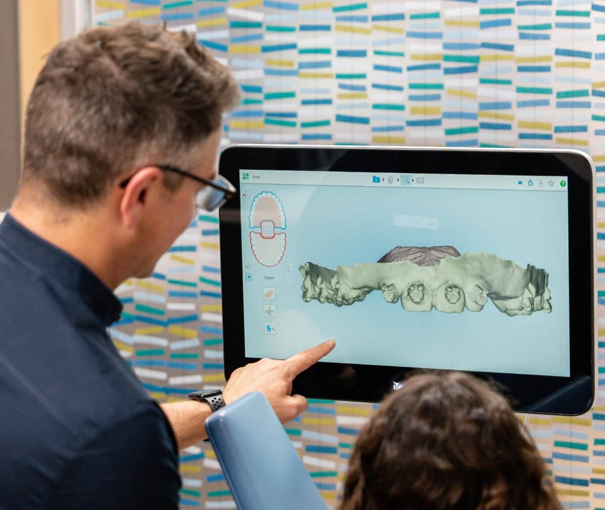 young patient smiling during visit