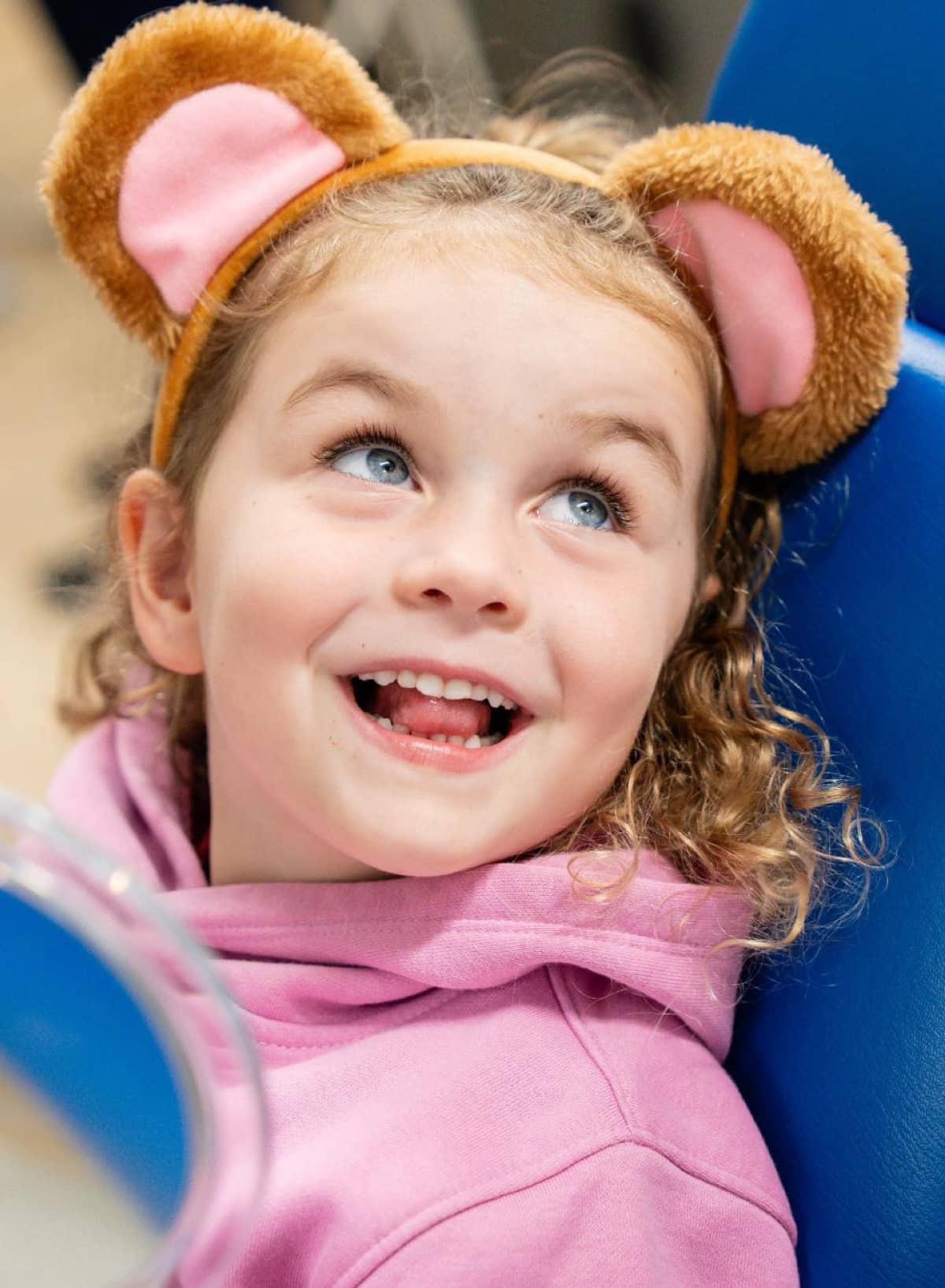girl smiling pediatric dentistry visit